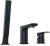 Смеситель на борт ванны Allen brau Infinity 5.21008-31 с лейкой, черный матовый