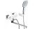 Смеситель для ванны Wasserkraft Aller 1060 white 1062LW с лейкой