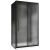 Душевой уголок Abber Schwarzer Diamant AG30120BMH-S80BM-S80BM 120x80 раздвижной, профиль черный