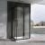 Душевой уголок Abber Schwarzer Diamant AG02090BH-S90B 90x90 раздвижной, профиль черный