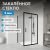 Душевой уголок Abber Schwarzer Diamant AG30100B5-S80B5 100x80 раздвижной, профиль черный