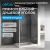 Душевой уголок Abber Schwarzer Diamant AG30100H-S60 100x60 раздвижной, профиль хром