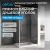 Душевой уголок Abber Schwarzer Diamant AG30110H-S100 110x100 раздвижной, профиль хром