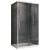 Душевой уголок Abber Schwarzer Diamant AG30110H-S75 110x75 раздвижной, профиль хром
