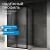 Душевой уголок Abber Schwarzer Diamant AG30130B5-S100B5 130x100 раздвижной, профиль черный