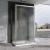 Душевой уголок Abber Schwarzer Diamant AG30130MH-S80M-S80M 130x80 раздвижной, профиль хром