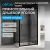 Душевой уголок Abber Schwarzer Diamant AG30140B5-S60B5 140x60 раздвижной, профиль черный