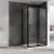 Душевой уголок Abber Schwarzer Diamant AG30140B5-S80B5 140x80 раздвижной, профиль черный
