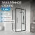 Душевой уголок Abber Schwarzer Diamant AG30140BH-S100B 140x100 раздвижной, профиль черный