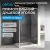 Душевой уголок Abber Schwarzer Diamant AG30140H-S70 140x70 раздвижной, профиль хром