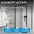 Душевой уголок Abber Schwarzer Diamant AG30150BH-S60B-S60B 150x60 раздвижной, профиль черный