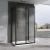 Душевой уголок Abber Schwarzer Diamant AG30160BH-S90B-S90B 160x90 раздвижной, профиль черный