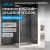 Душевой уголок Abber Schwarzer Diamant AG30160H-S80 160x80 раздвижной, профиль хром