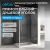 Душевой уголок Abber Schwarzer Diamant AG30160H-S85 160x85 раздвижной, профиль хром