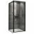 Душевой уголок Abber Sonnenstrand AG04090B-S70B 90x70 распашной, профиль черный