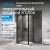 Душевой уголок Abber Sonnenstrand AG04090B-S75B 90x75 распашной, профиль черный