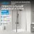 Душевой уголок Abber Sonnenstrand AG04090M-S80M 90x80 распашной, профиль хром