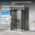 Душевой уголок Abber Sonnenstrand AG04100BC-S85B 100x85 распашной, профиль черный