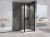 Душевой уголок Abber Sonnenstrand AG04100B-S70B 100x70 распашной, профиль черный