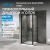 Душевой уголок Abber Sonnenstrand AG04100B-S70B 100x70 распашной, профиль черный