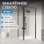 Душевой уголок Abber Sonnenstrand AG04100B-S70B 100x70 распашной, профиль черный
