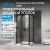 Душевой уголок Abber Sonnenstrand AG04100BS-S80B 100x80 распашной, профиль черный