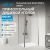 Душевой уголок Abber Sonnenstrand AG04100M-S90M 100x90 распашной, профиль хром
