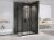 Душевой уголок Abber Sonnenstrand AG07100B-S80B 100x80 складной, профиль черный