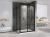 Душевой уголок Abber Sonnenstrand AG07100B-S90B 100x90 складной, профиль черный