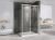 Душевой уголок Abber Sonnenstrand AG07100-S90 100x90 складной, профиль хром