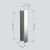 Душевой уголок Abber Sonnenstrand AG07120-S85 120x85 складной, профиль хром