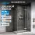 Душевой уголок Abber Zart AG08090-S91 90x90 распашной, профиль хром