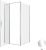 Душевой уголок Allen Brau Priority 3.31028.00+3.31046.00 100x100, профиль хром