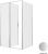 Душевой уголок Allen Brau Priority 3.31032.BA+3.31047.BA 120x100, профиль серебро
