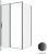 Душевой уголок Allen Brau Priority 3.31033.BBA+3.31045.BBA 120x90, профиль черный