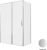 Душевой уголок Allen Brau Priority 3.31035.BA+3.31041.BA 140x80, профиль серебро