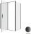 Душевой уголок Allen Brau Priority 3.31036.BBA+3.31042.BBA 140x80, профиль черный