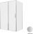 Душевой уголок Allen Brau Priority 3.31035.BA+3.31044.BA 140x90, профиль серебро