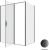 Душевой уголок Allen Brau Priority 3.31039.BBA+3.31048.BBA 160x100, профиль черный