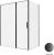 Душевой уголок Allen Brau Priority 3.31039.BBA+3.31048.BBA 160x100, профиль черный