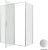 Душевой уголок Allen Brau Priority 3.31038.BA+3.31041.BA 160x80, профиль серебро