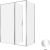 Душевой уголок Allen Brau Priority 3.31037.00+3.31043.00 160x90, профиль хром