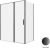 Душевой уголок Allen Brau Priority 3.31039.BBA+3.31045.BBA 160x90, профиль черный