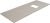 Столешница Allen Brau Infinity 1.21014.B 120x46 из керамогранита, r бежевый