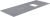 Столешница Allen Brau Infinity 1.21014.G 120x46 из керамогранита, r графит