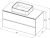 Схема тумбы Allen Brau Infinity 1.21003.CGM 100x45