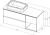 Схема тумбы Allen Brau Infinity 1.21005.CGM 120x45 L