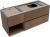 Тумба под раковину Allen Brau Infinity 1.21007.NO 120x45 R дуб