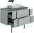 Тумба под раковину Allen Brau Reality 1.32007.PWM 100x46 папирус матовый