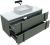 Тумба под раковину Allen Brau Reality 1.32008.CGM 120x46 олива матовая